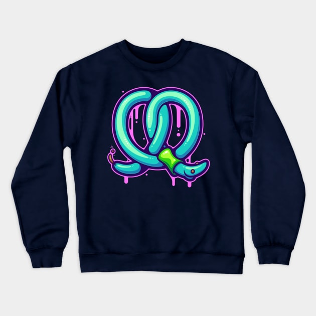 Pretzel Worm Crewneck Sweatshirt by ArtisticDyslexia